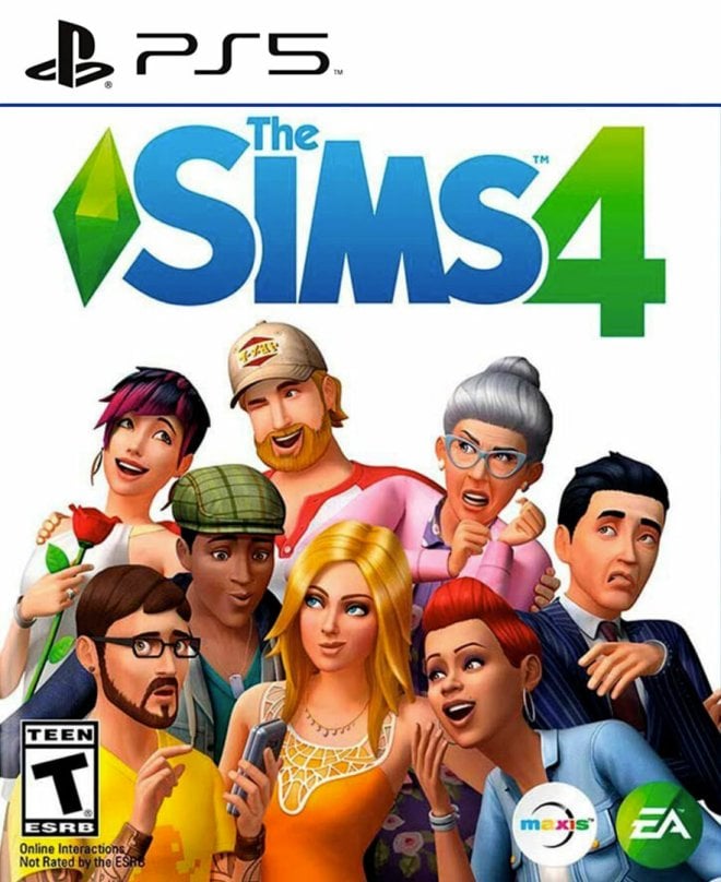Portada del juego The Sims 4 PS5